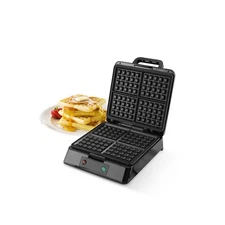 Electric Non-Stick Waffle Maker, 4 Slices, Breakfast Sandwiches Stainless Steel
