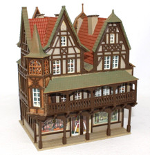 Vollmer 19590 H0 Fachwerkhaus mit Geschäft  ca. 11,7 x 10 x 13,5 cm H0 HO 1:87