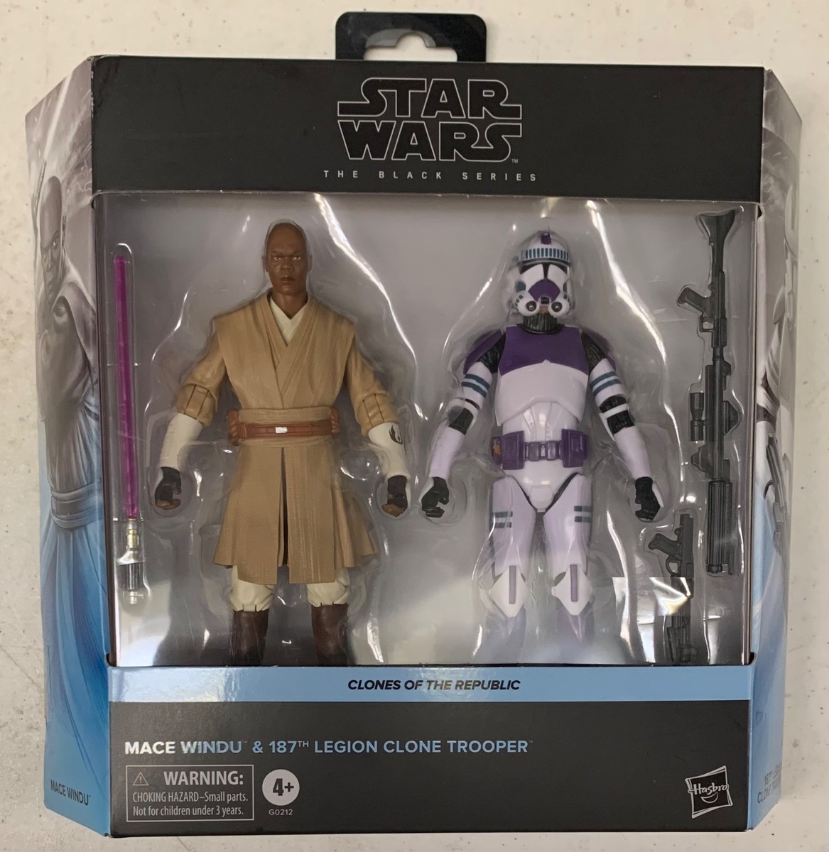 Star Wars Black Series Mace Windu And 187th Legion Clone Trooper