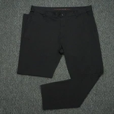 Rhone Pants Men 40x32 Black Commuter Classic Chino Performance Travel Zip Pocket