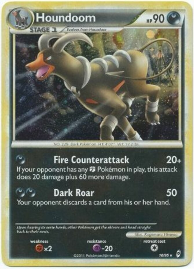 Houndoom - 10/95 - Holo Rare HP, English Pokemon Call of Legends