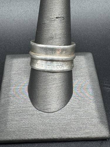 Tiffany & Co. 1837 STERLING SILVER 925 WIDE BAND RING SIZE 9 (J03030094)