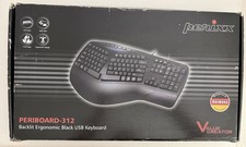 Perixx PERIBOARD-312 Ergonomic Backlit Keyboa...