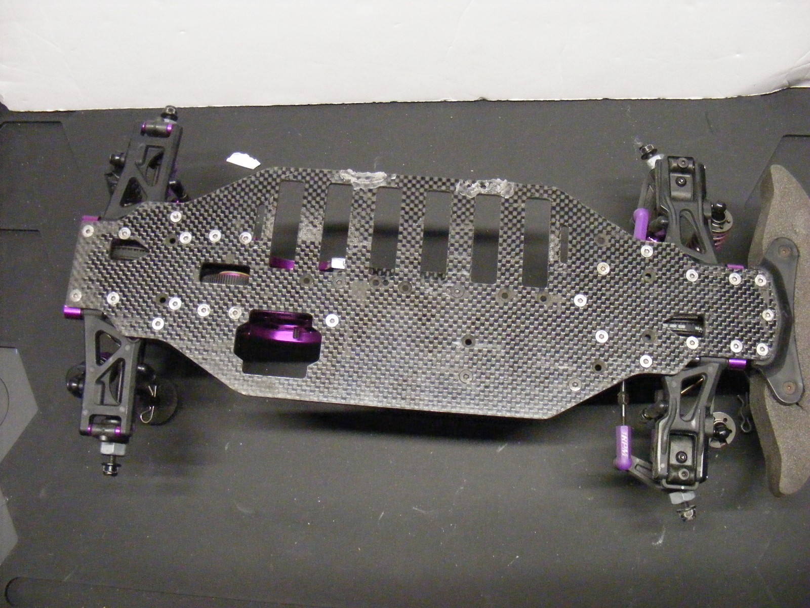 Hpi Cyclone Rc Car Chassis Made Of Carbon Fiber