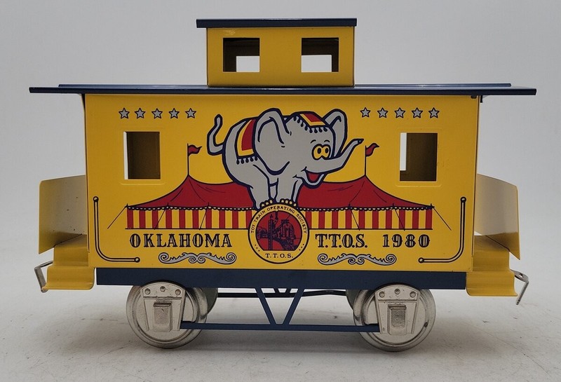 McCoy Standard Gauge TTOS 1980 Oklahoma Circus Caboose EX