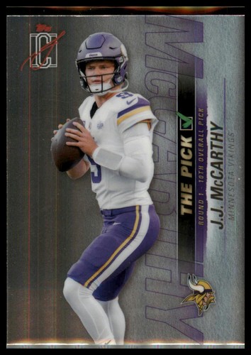 2025 Topps Signature J.J. McCarthy Base (RAW)