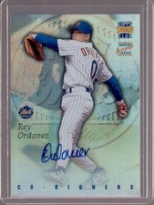 REY ORDONEZ NOMAR GARCIAPARRA 1997 Topps Stadium Club Co-Signers Autograph Auto