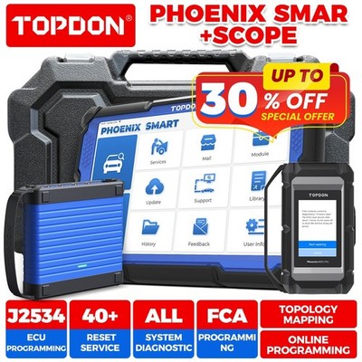 2026 TOPDON Phoenix SMART Elite Car OBD2 Scanner Diagnostic Tool ECU Programming