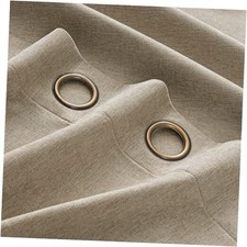 100 Blackout Curtains for Bedroom, Luxury 52"W x 84"L Pack of 2 Khaki