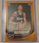 Bowman Basketball 2025-26 Nique Clifford Rookie Auto  Kings 05/25 JERSEY MATCH