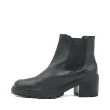 Geox Damen D16QCG Stiefeletten Schwarz Leder Knöchelhoch Chelsea Boots EU 38