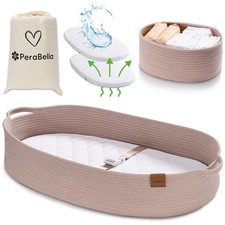 XL Baby Changing Basket for Dresser Top, Moses Baskets for Newborn, Portable ...