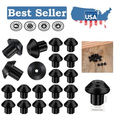 20 Pack of Black Rubber Feet for Stove Grates - Easy Install & Scratch Resistant