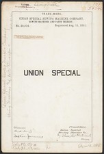 Union Special Sewing Machine Company Union Special brand Sewing Machines
