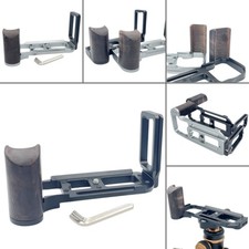 For Nikon Df Handmade Wooden handle Grip L Plate Alloy Base