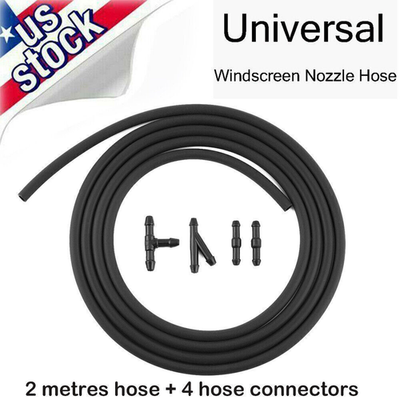 #ad Washer Nozzle Spray Pump Hose Front amp; Rear Windshield Wiper Tube Headlight ※ $6.10