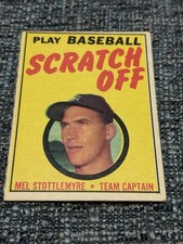 1970 Topps Scratch-Offs Mel Stottlemyre - Scratched