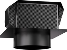 4  Roof Vent Cap w/ Damper  Dual Side Vents Galvanized Steel Exhaust Cover