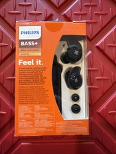 Philips BASS Wireless Earbuds Black SHB4385BK New Sealed
