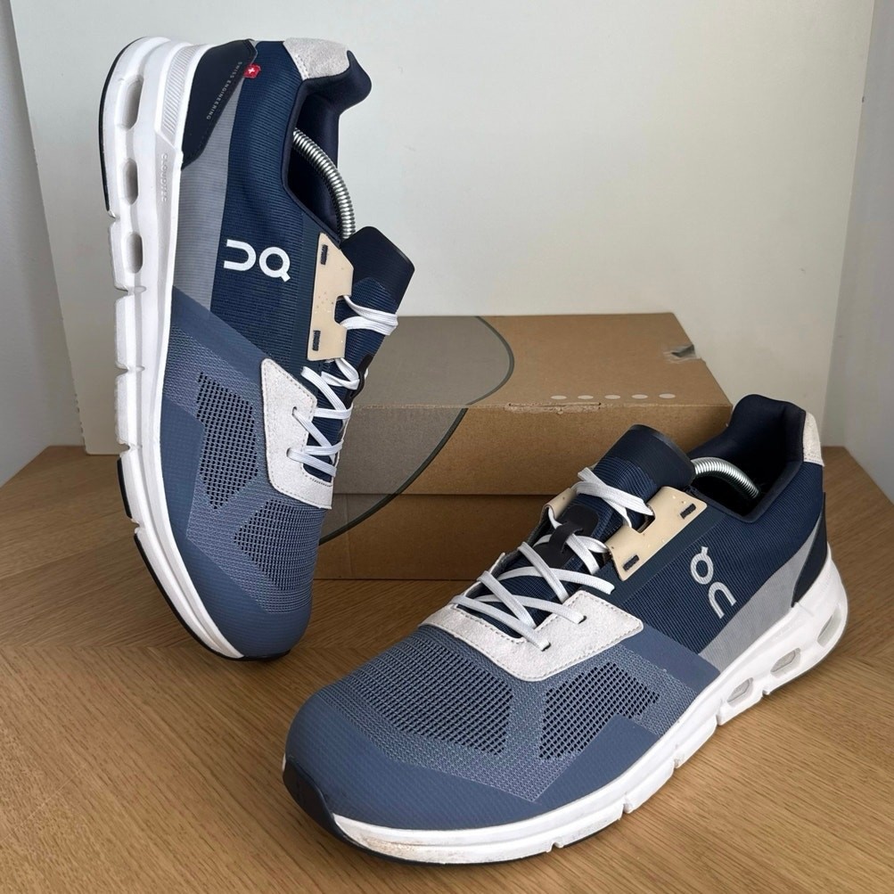 On Cloud Cloudrift Metal/Navy Men Running Sneakers- SZ 12.5  display picture 1