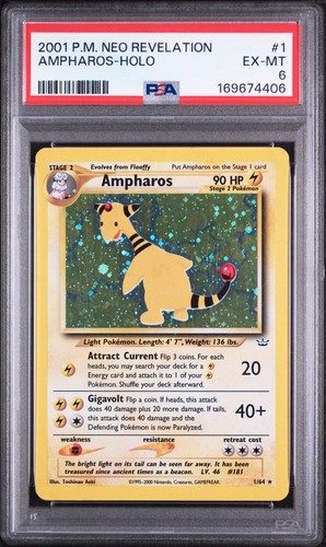 Ampharos (Unlimited) graded PSA 6 for sale on eBay