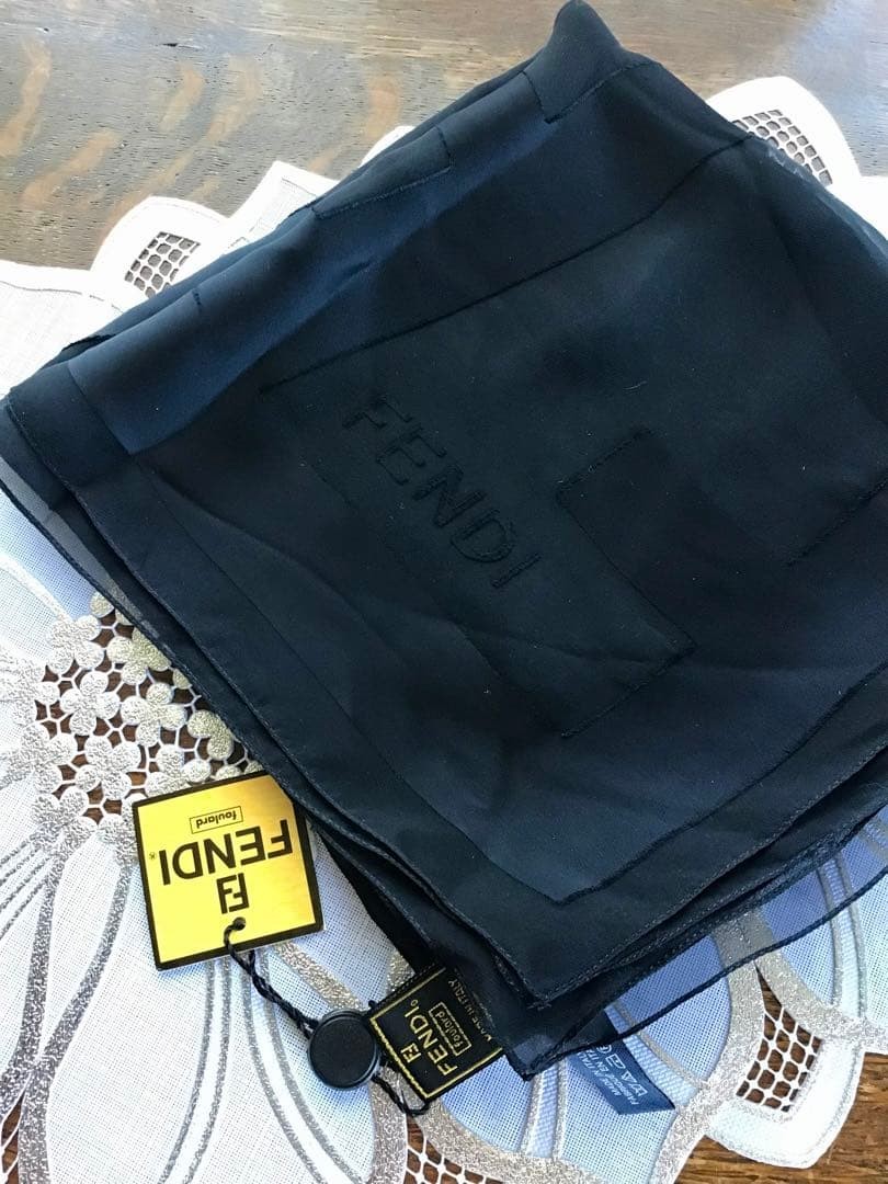 Fendi chiffon scarf　86cmx86cm thumbnail 3