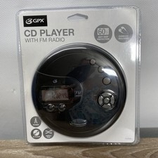GPX PC332B Portable Personal Wireless CD Player with FM Radio Ear Buds Sealed