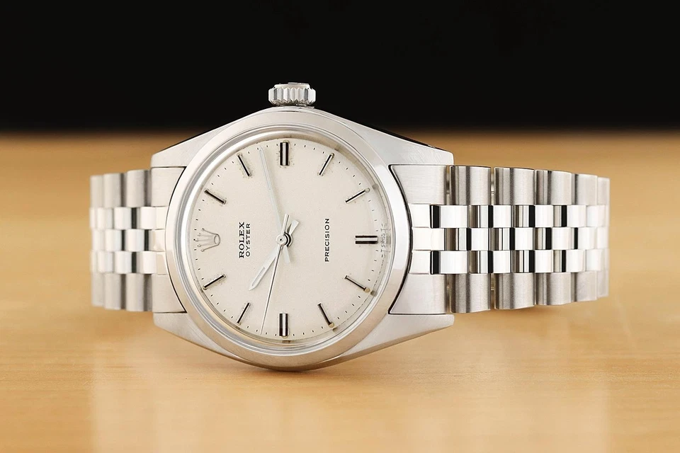 Reloj Manual Rolex Oyster Precision 6426 Esfera Plateada Acero Inoxidable 34Mm - Imagen 2 de 4