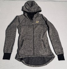 Chicago Blackhawks NHL Sweatshirt Woman Size Medium Gray Zip Up Official License