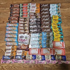 Lot 81 Protein Snack Bars Fulfil Think Nugo ONE Atkins Kodiak Nicks ONE MRE BAR