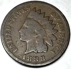 1888 Indian Head Cent Good Condition Penny 1c Cent - 0553