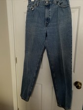 Levis Women Vintage 550 Relaxed Fit Tapered Leg Sz 12 M Blue Mom Blue Jeans Used