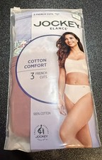 New Women's Jockey 3-Pack French Cut Sz Small 100 Cotton Comfort Underwear