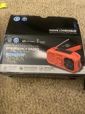 Multifunctional FM Radio Outdoor Emergency Hand-Crank Generator Solar Mobile NIB
