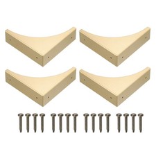 4Pcs Corner Protectors 2.56" Metal Corner Protector with Screws Gold