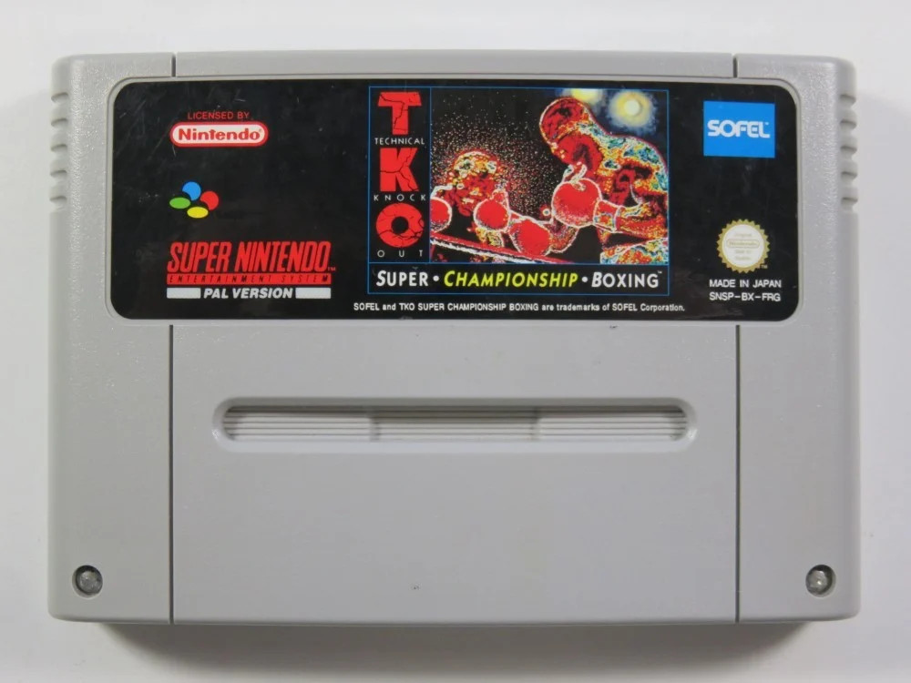 TKO TECHNICAL KNOCK OUT SUPER CHAMPIONSHIP BOXING SUPER NINTENDO (SNES) PAL-FRG 