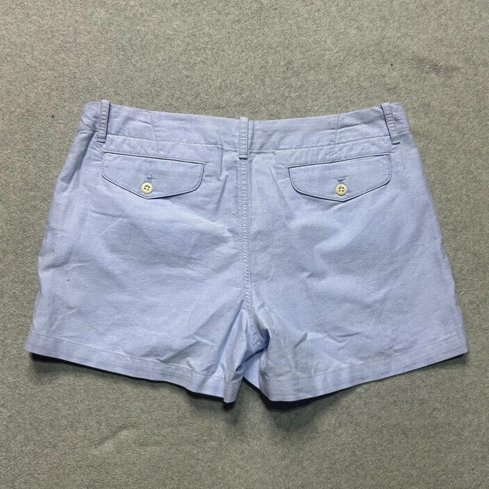Pantalones Cortos Oxford Polo Ralph Lauren Para Mujer 4 Azul 4" Calce Clásico tiro medio Poni Foto 2 de 4