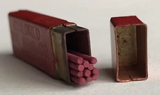 Vintage EVERSHARP Mechanical Pencil Lead Red Colored 1.18mm Metal 10pk USA