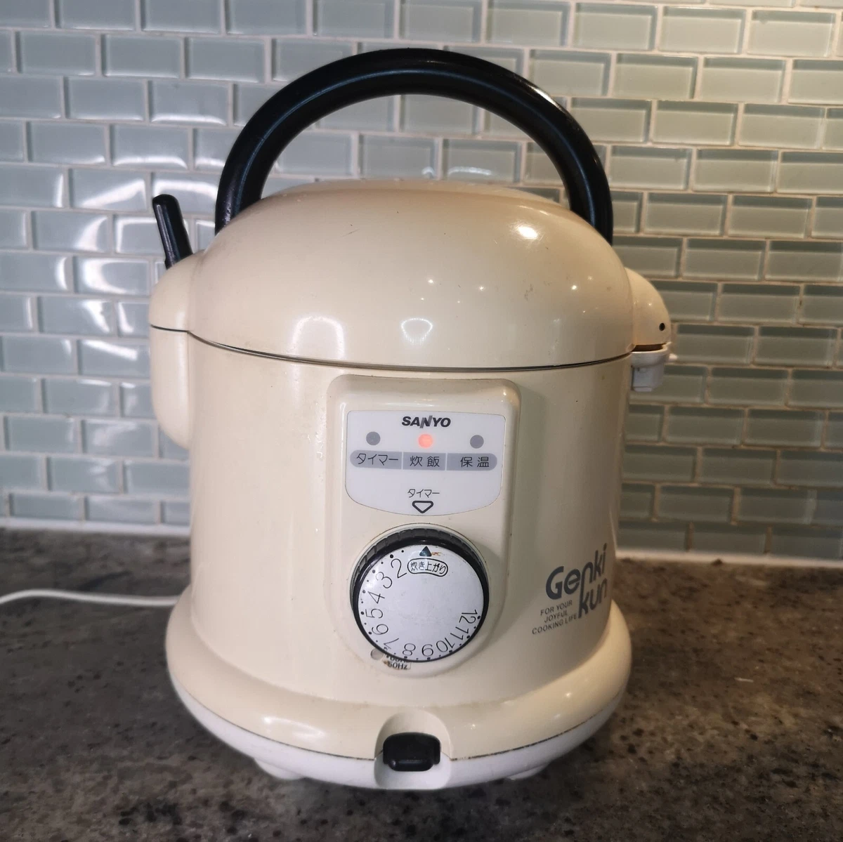 Vintage Sanyo 三洋 ECJ-TRU3 Electric 3 Cups Rice Cooker Japan 70s Working