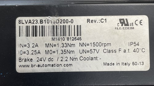 Servo Motor Motor Synchronous Motor B&R Automation 8LVA23.B1015D200-0 - Picture 3 of 4