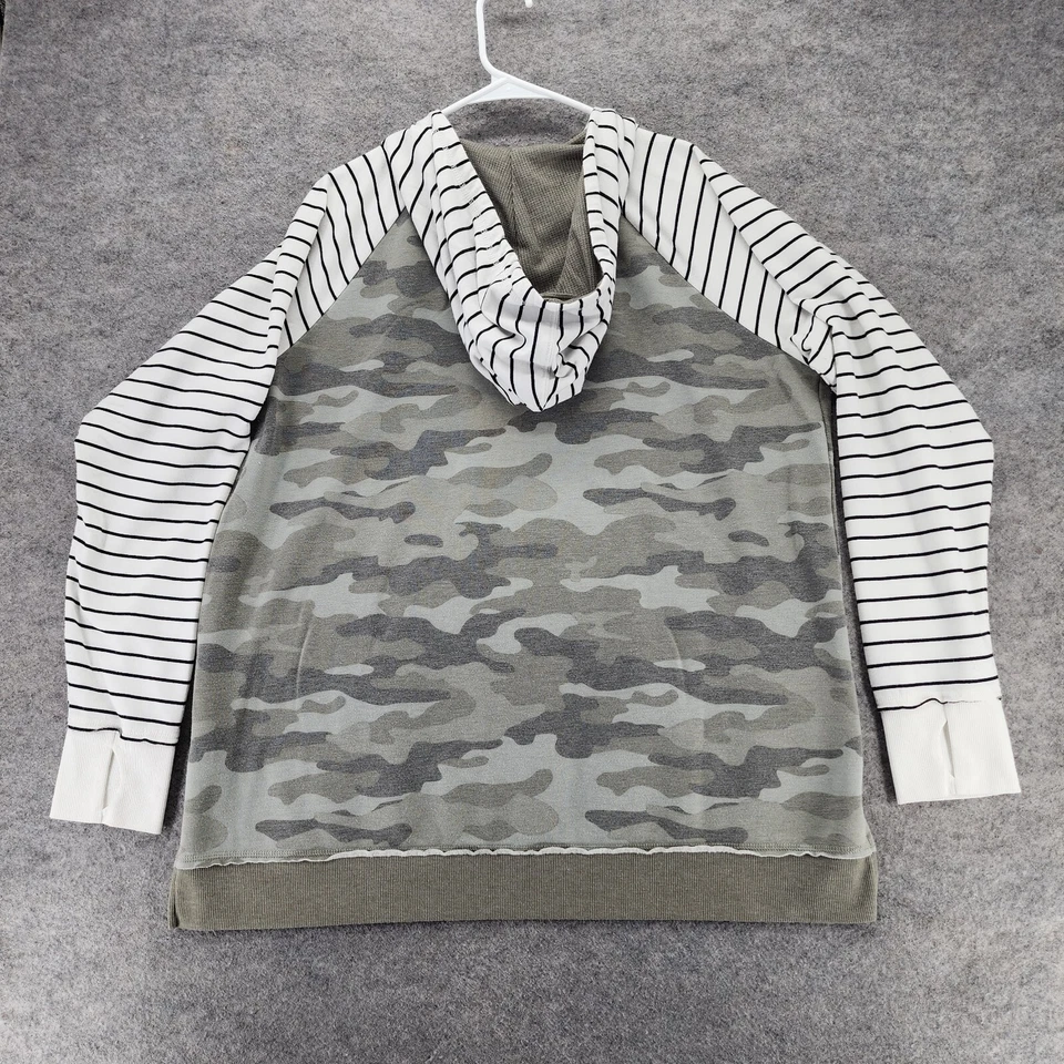 Maurices Hoodie Womens XXL Long Sleeve Green Camo Thumbholes — 第 2/4 张图片