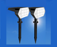   Spotlights Solar panels 2Pck, 108 LED Waterproof Adjustable3 Modes Outdoor 