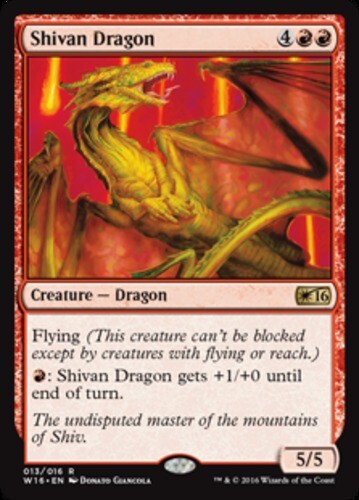 Shivan Dragon (Welcome Deck 2016) X4 (Promo Singles: Unique and Miscellaneous) M - Picture 1 of 1