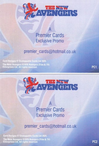 New Avengers Collection Rare Premier Cards PC1 PC2 Dealer Exclusive Promo Cards - Picture 2 of 2