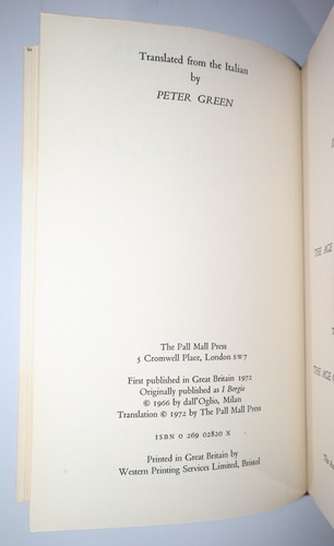 1972 The Borgias Clemente FUSERO Sangorski Sutcliffe Half Leather Binding 1st UK - Picture 8 of 18