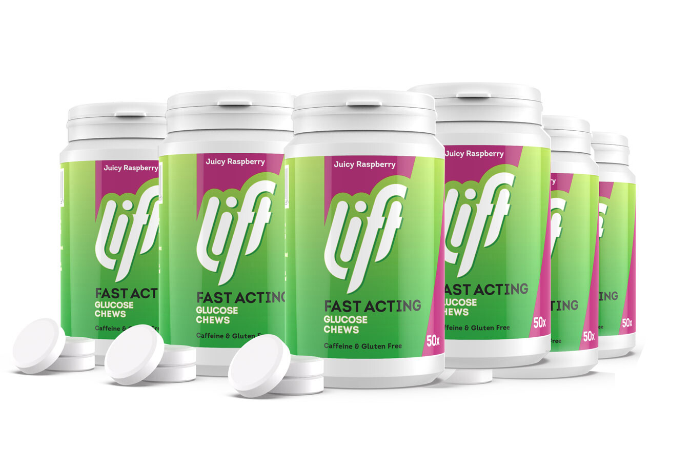 Glucotabs Lift Raspberry 50 Glucose Tablets 200g In Multi Pack eBay