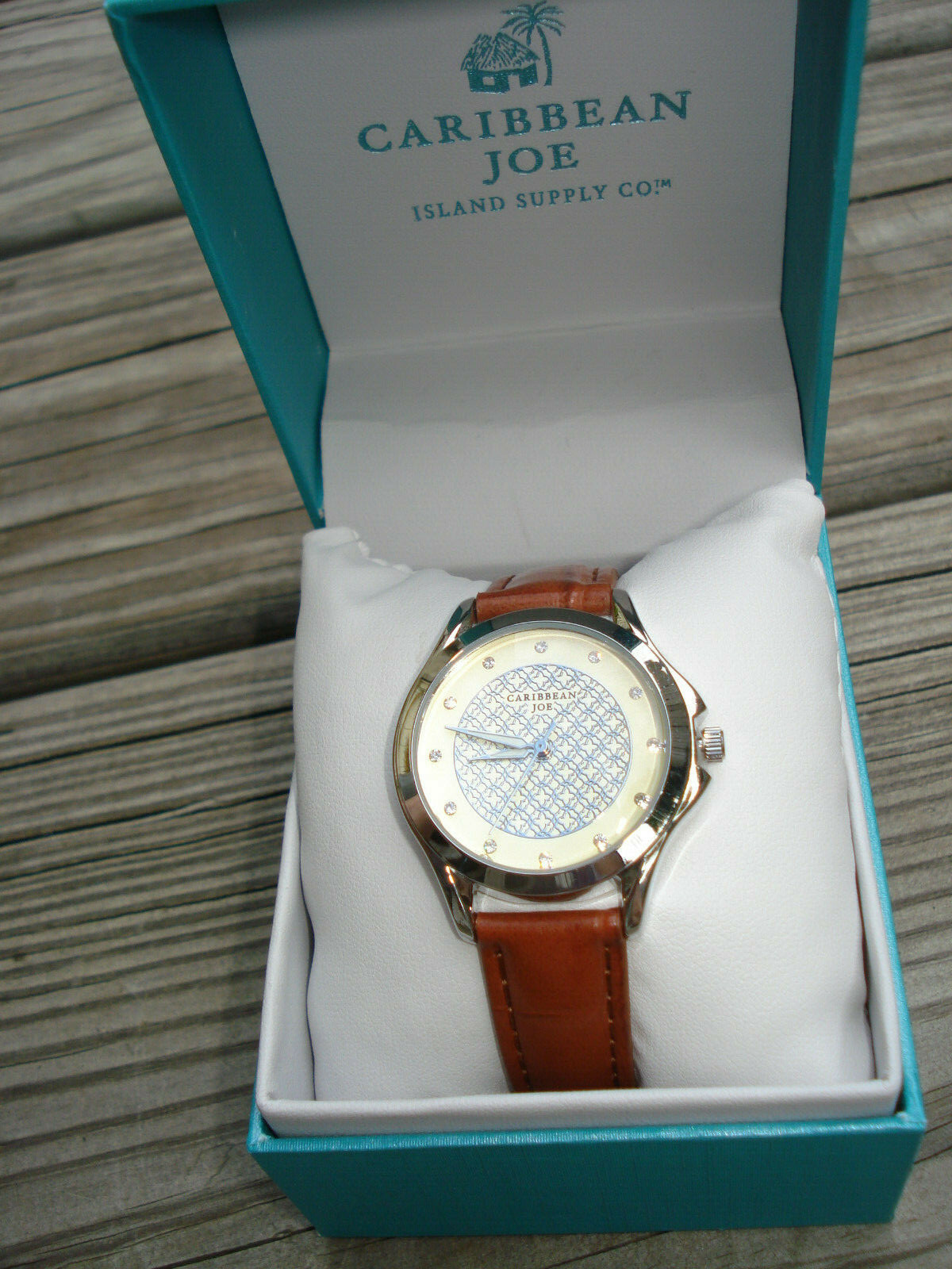 caribbean joe pineapple men's watch