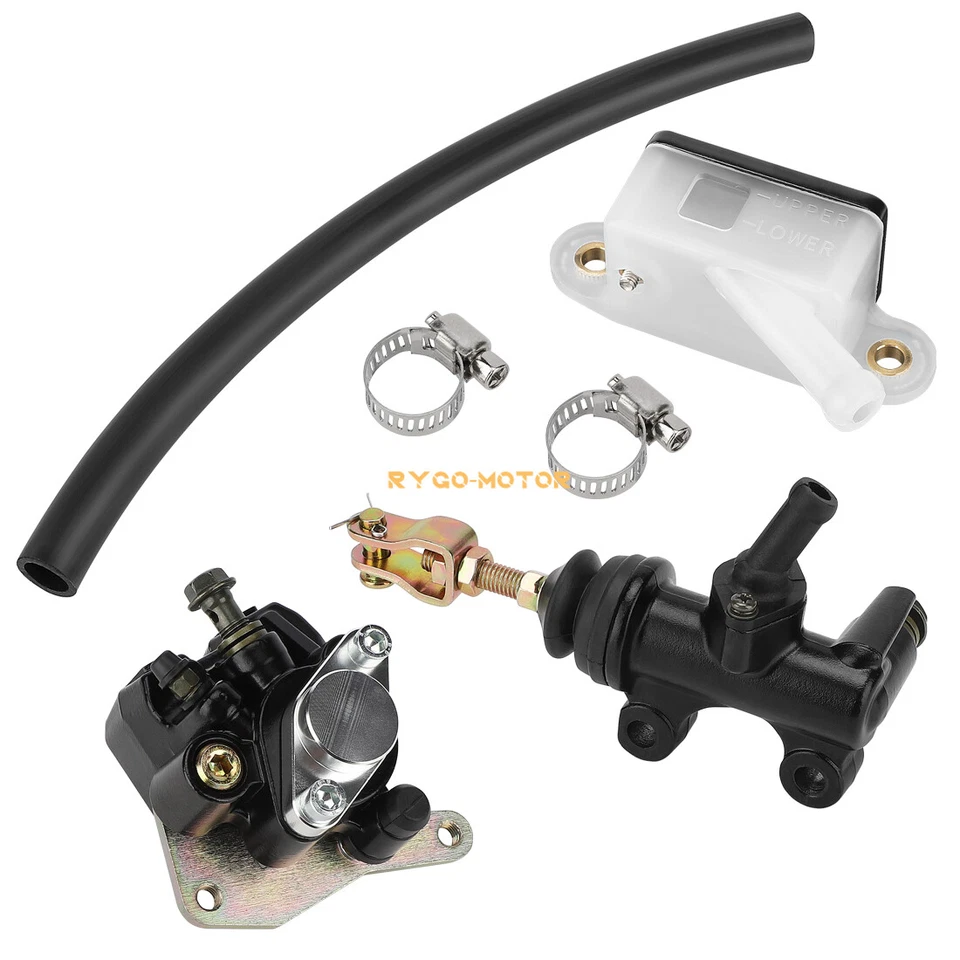 Rear Brake Caliper & Brake Master Cylinder Assy for Honda ATC200X 1983 1984 1985 - Image 3 of 4