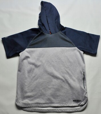 AND1 Pullover Shortsleeve Shooting Hoodie Size Large