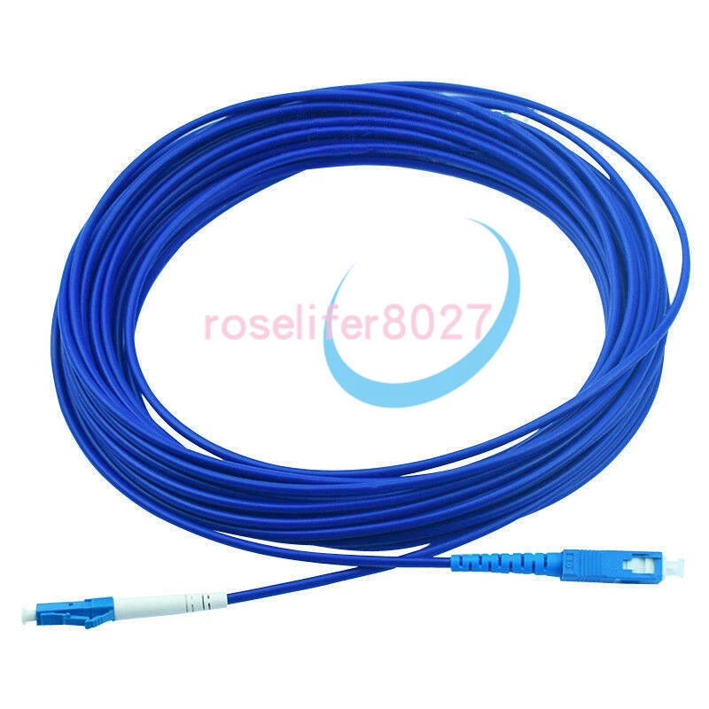 Armored Cable Fiber Patch Cord LC UPC to SC UPC SM 9/125 3.0mm Single Core 3M - Photo 1/1